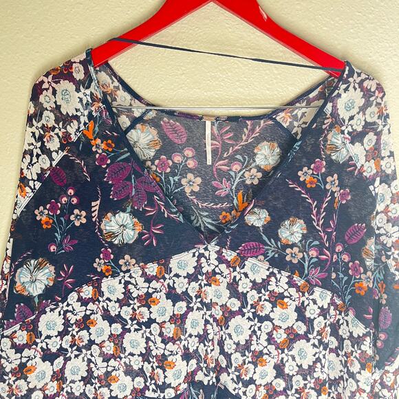 Free People Isabella Floral patchwork tunic top - Picture 3 of 10